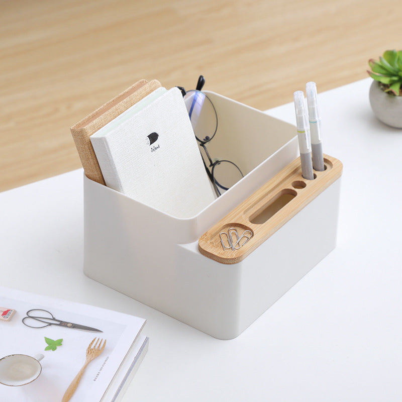 Desk storage box office accessories