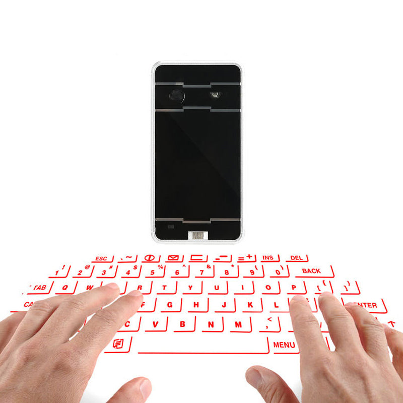 Laser projection keyboard desk accessories