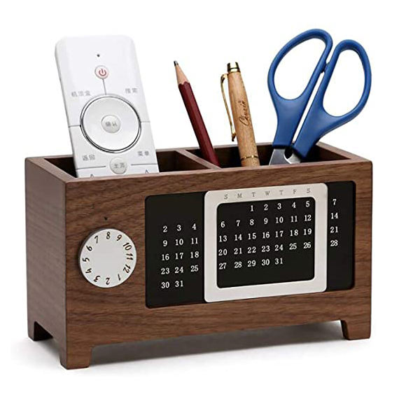 Solid Calendar Pen Holder Organizer